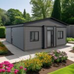 grey modular home