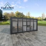 grey modular office unit