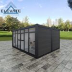 grey modular office unit